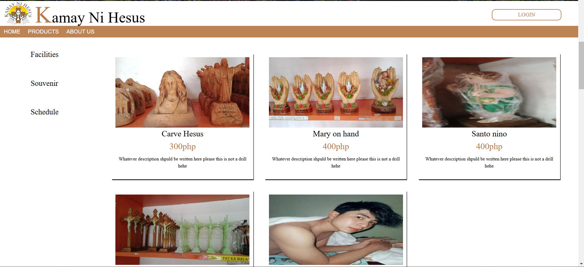 Kamay ni Hesus Ecommerce Project